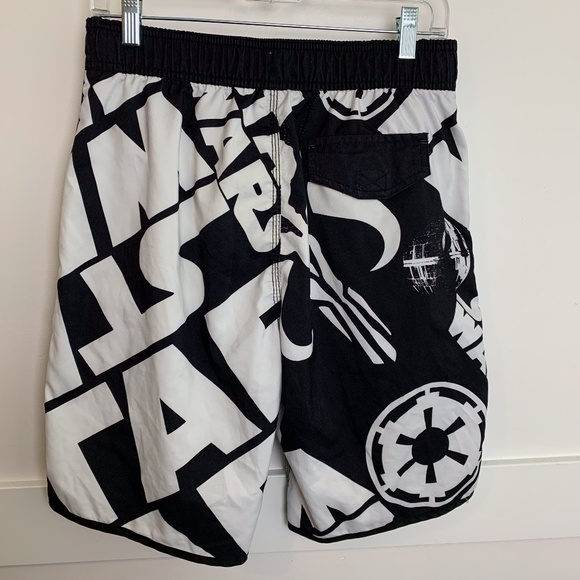 Star Wars Black & White Swim Trunks - Picture 2 of 6